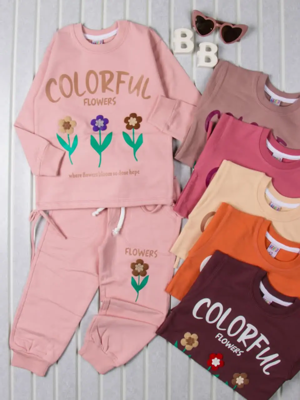 💢بلوز شلوار ۳شاخه گل💢