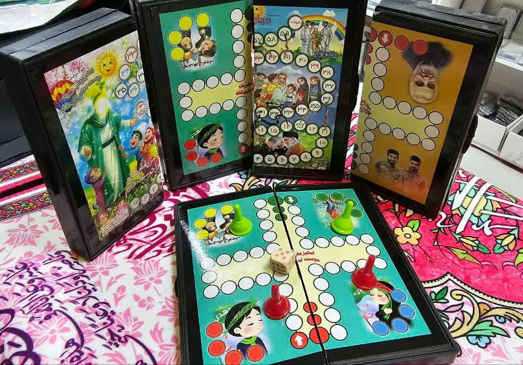 🔴 بازی منچ و مارپله مدل کیفی
