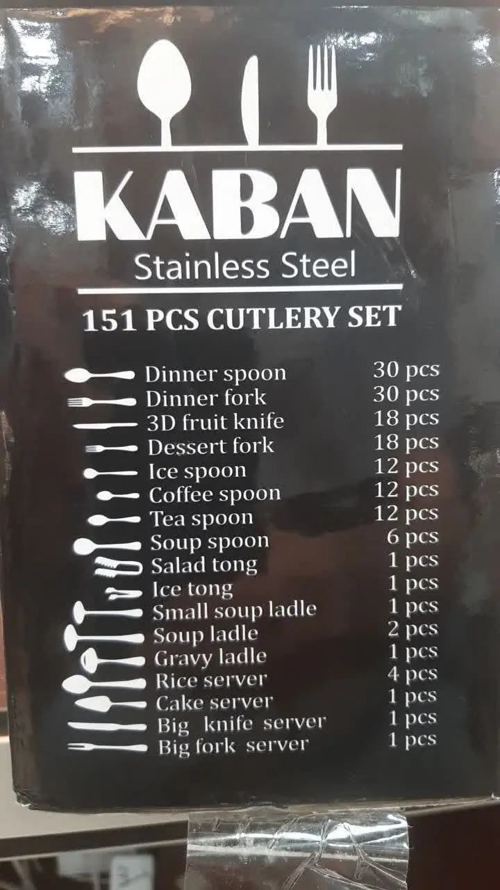 سرویس قاشق چنگال ۱۵۱پارچه ا...