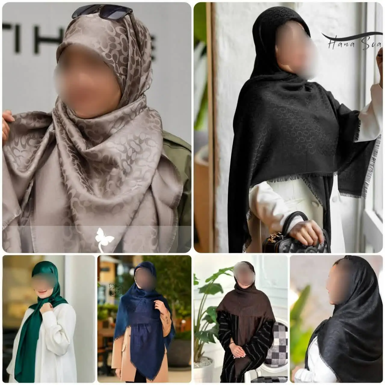 روسری قواره دار ژاکارد