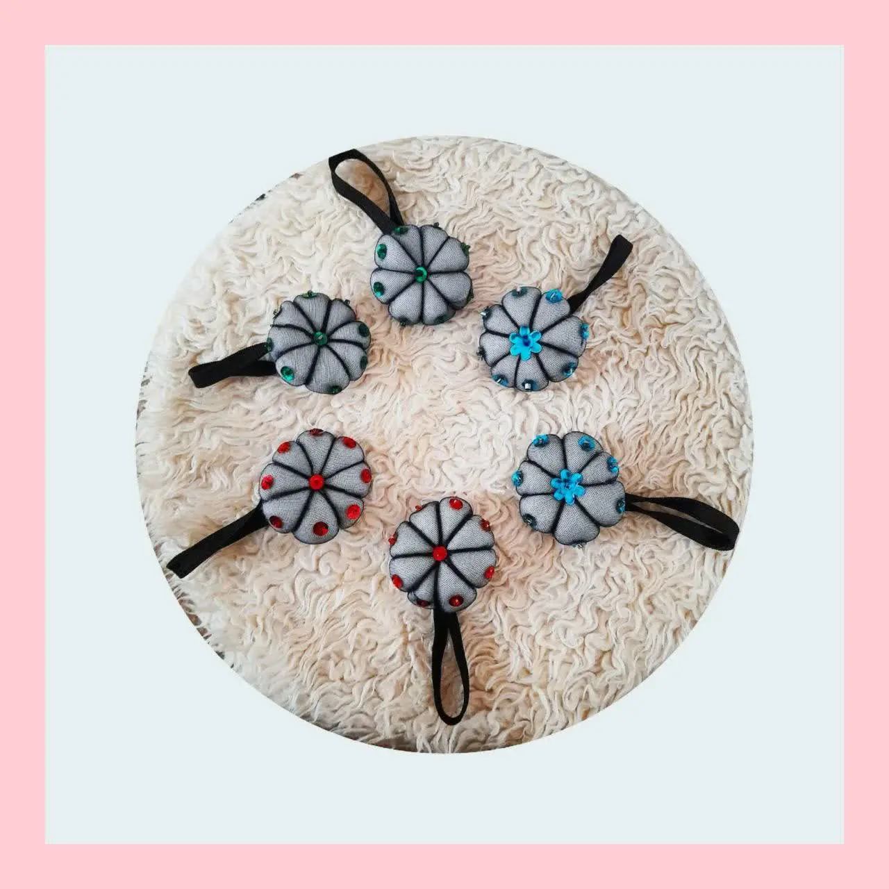 پک ۶ عددی کش مو مدل کدو تنبل 
