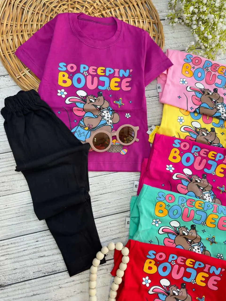 تیشرت شلوار موش تپلی نوزادی و کودک کد ۱۱۰۹۲ 
