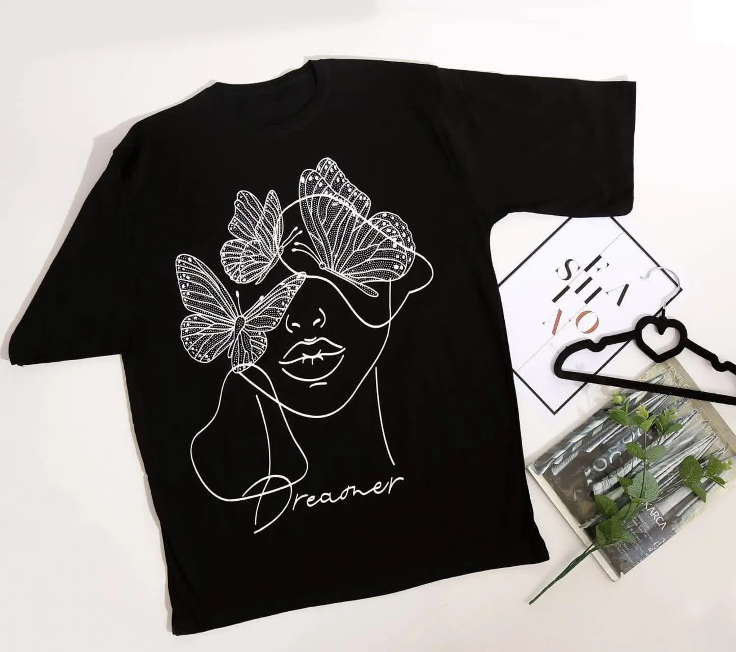 نام: تیشرت لانگ نگین پروانه 
