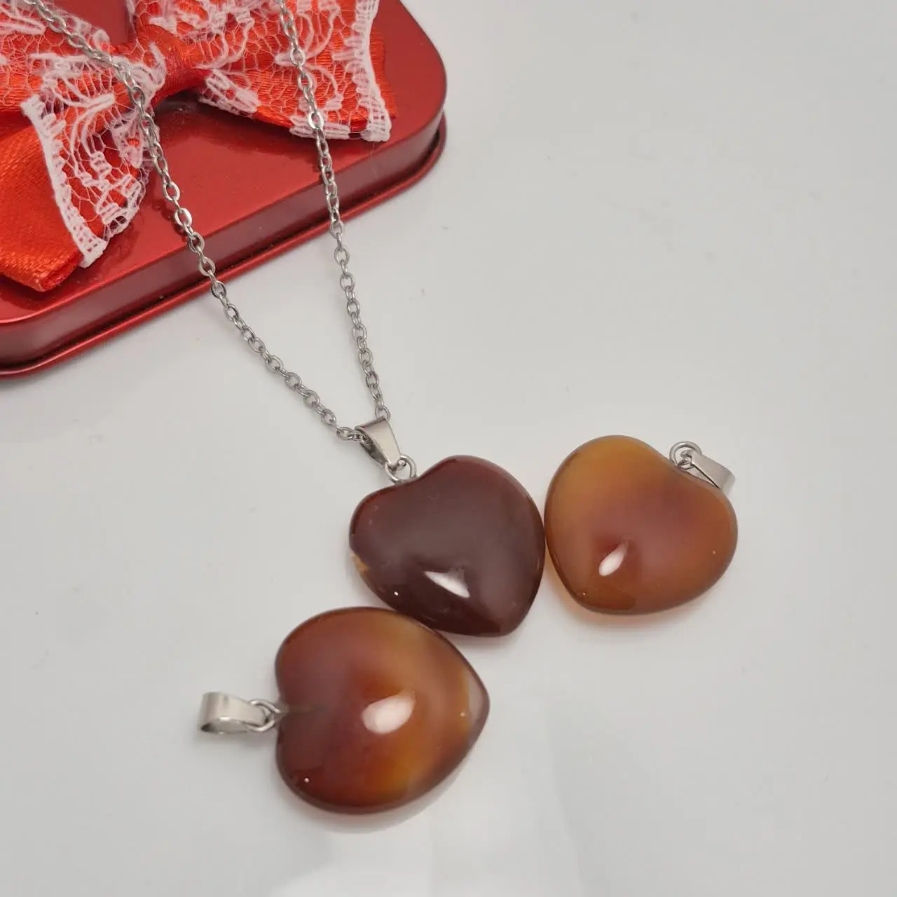 پلاک عقیق اصل خوش تراش😍