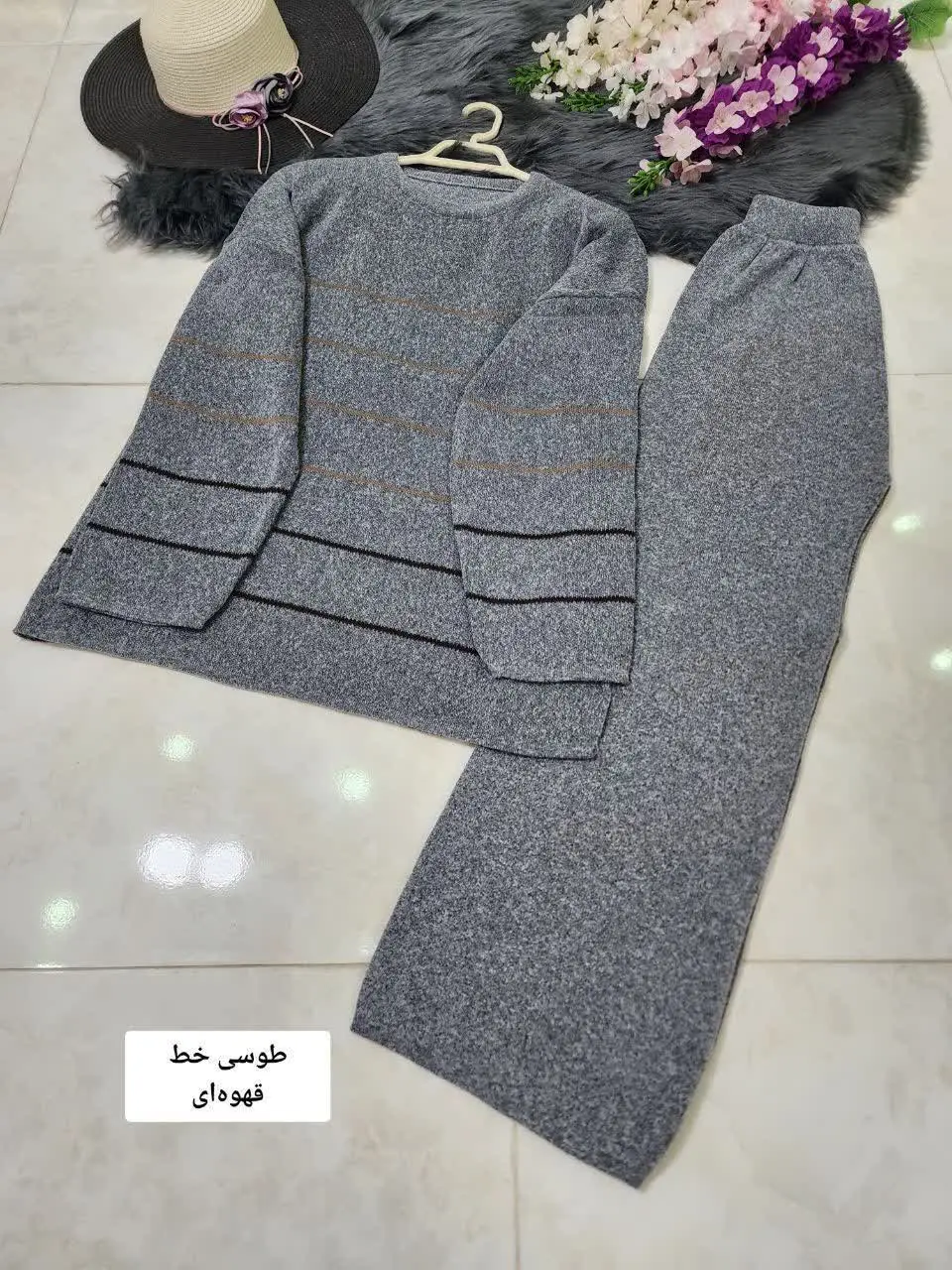 🛍نام: ست بافت بلوز و شلوار پارمیدا🖤
