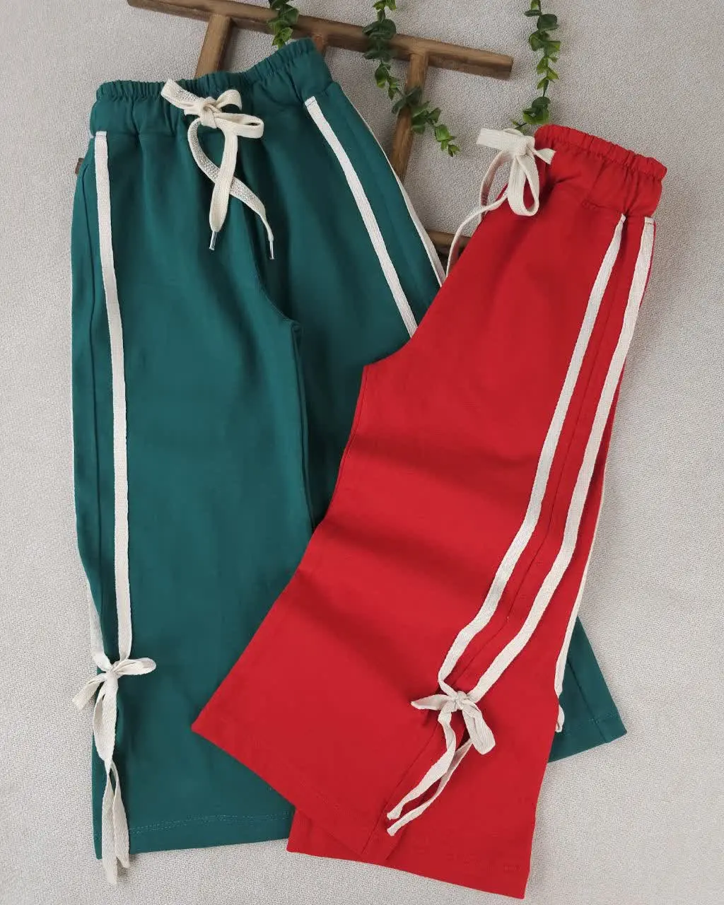 شلواردخترانه بغل بندی