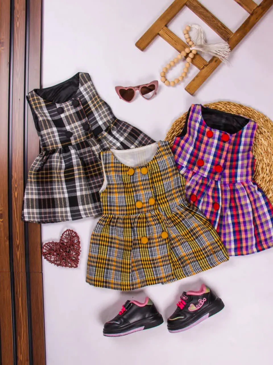 💢سارافون چهارخانه ۶دکمه💢
