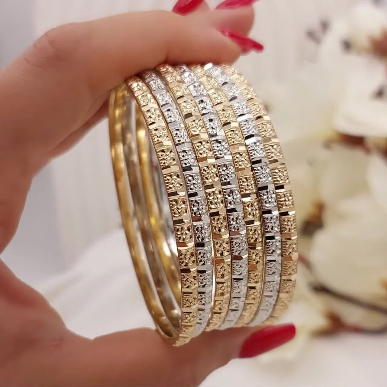 النگو ۳میل طلا روس دورنگ پر...