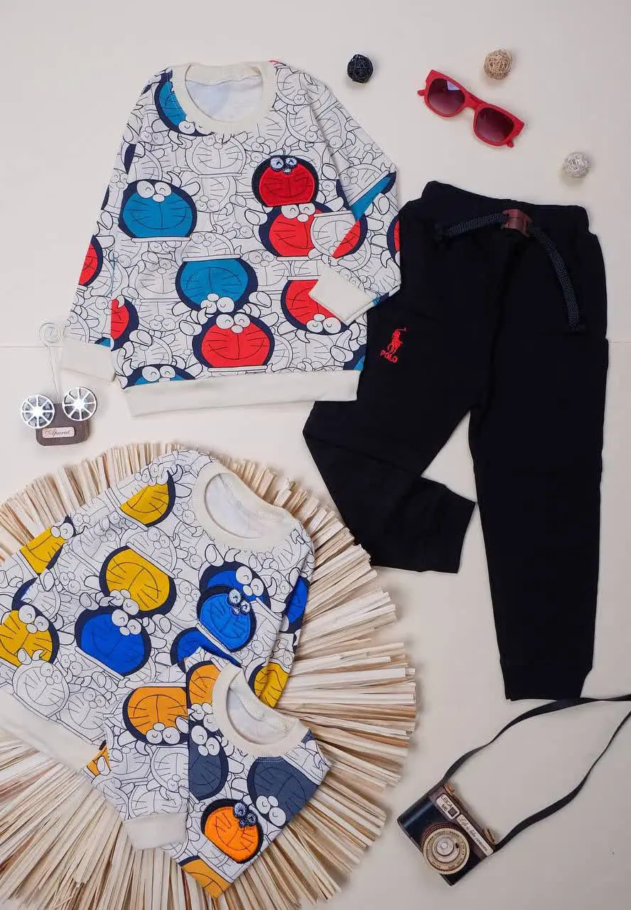 👕نام#بلوز شلوار پسرانه گلدوزی 
