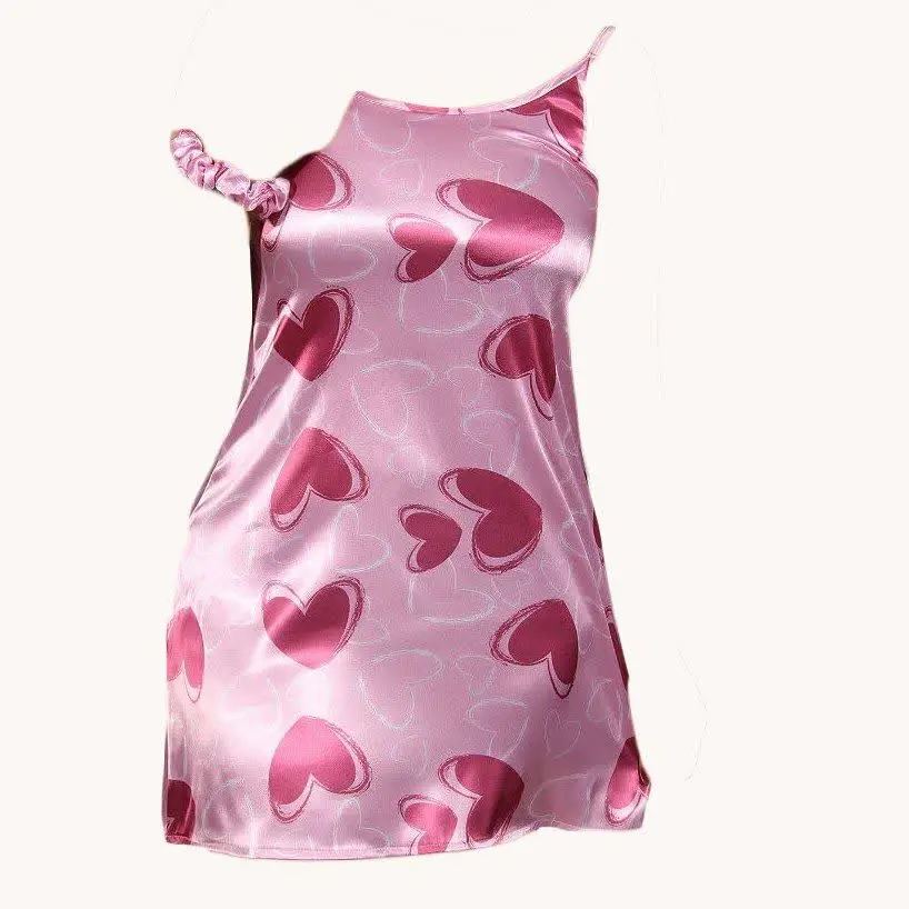 لباس خواب ساتن طرح قلب❤️
