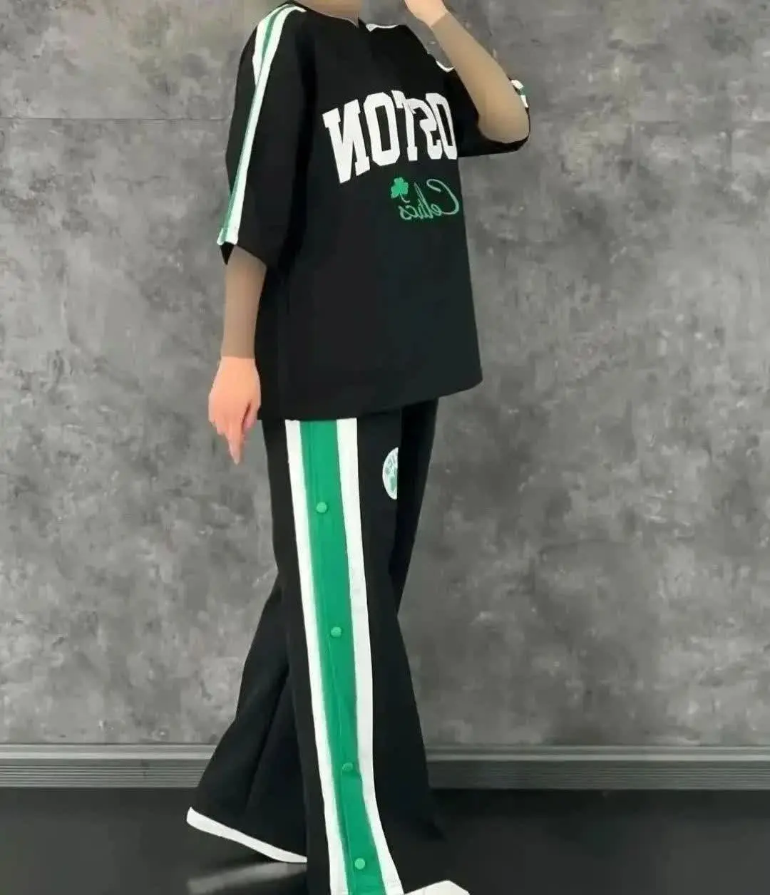 ❤️تیشرت و شلوار بگ بیرون پوش BOSTON
