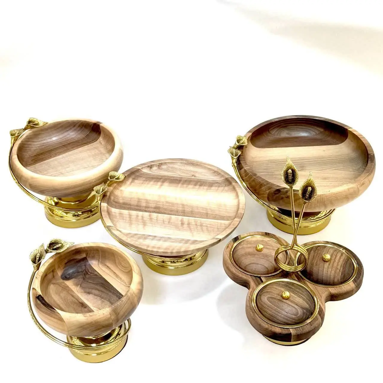 🛑سرویس ۵ پارچه لیلیوم چوبی...