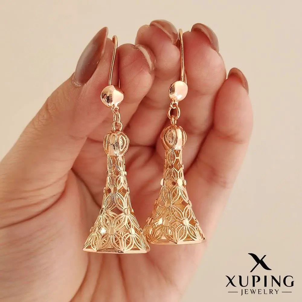 💎 گوشواره مشبک شیپوری برند...