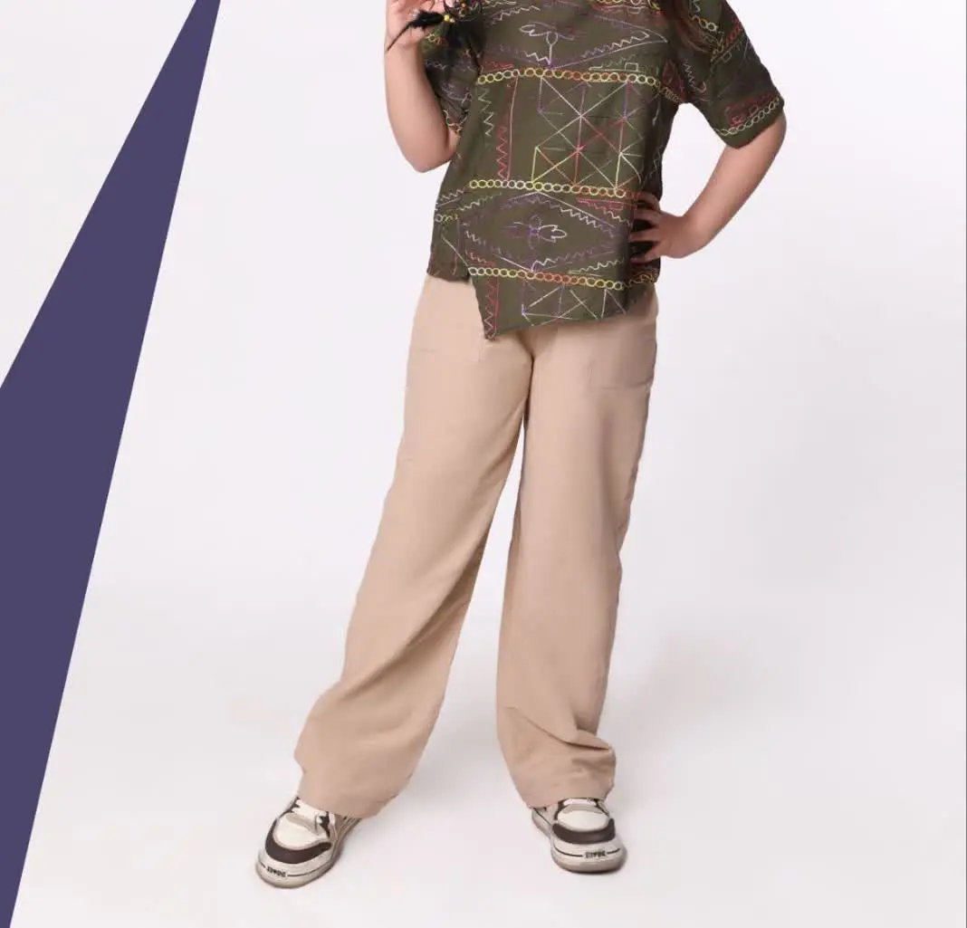 نام: کراپ شلوار خامه دوزی
