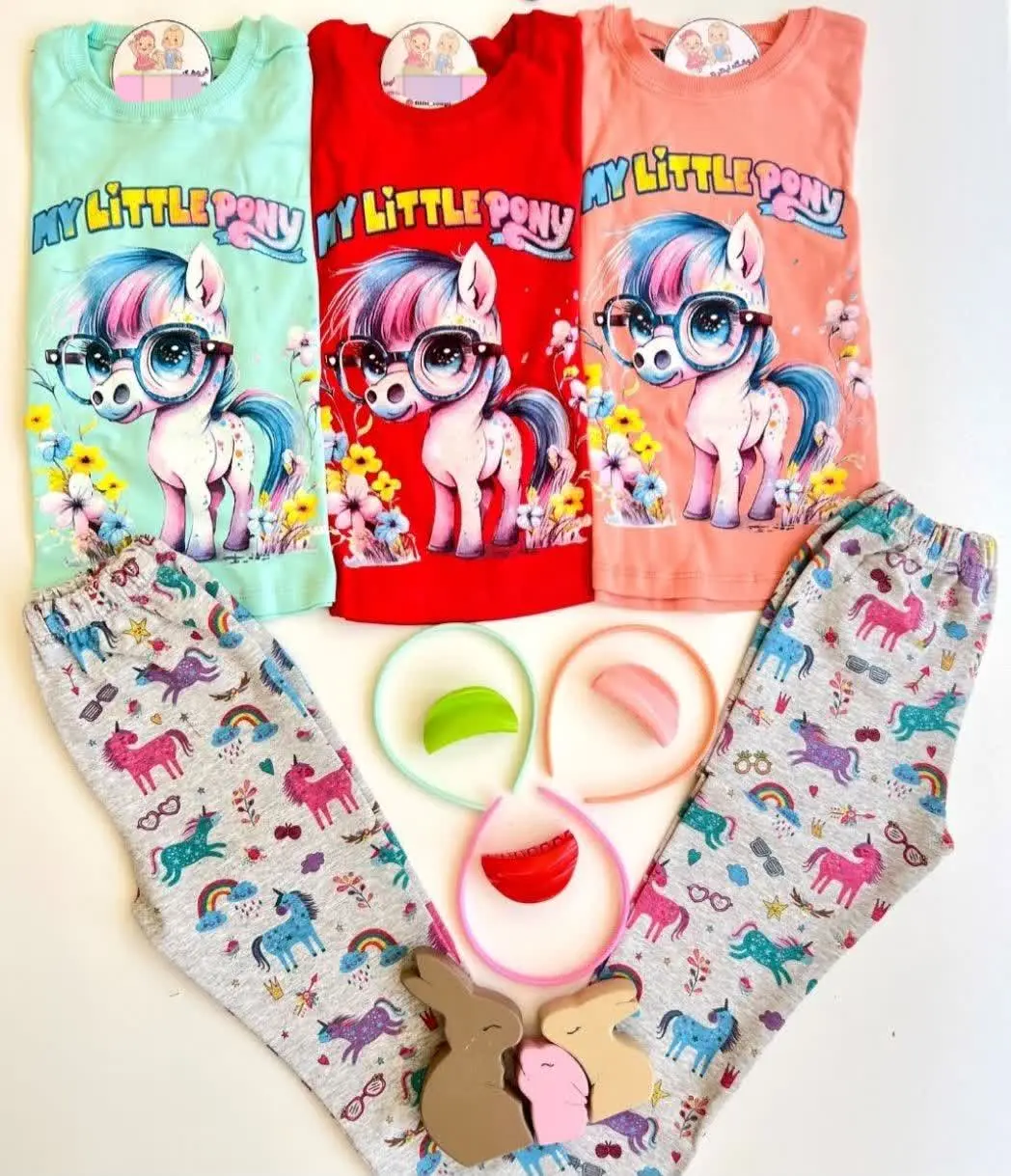 ست #بچگانه آستین بلندکه جنسش نخ پنبه هست
