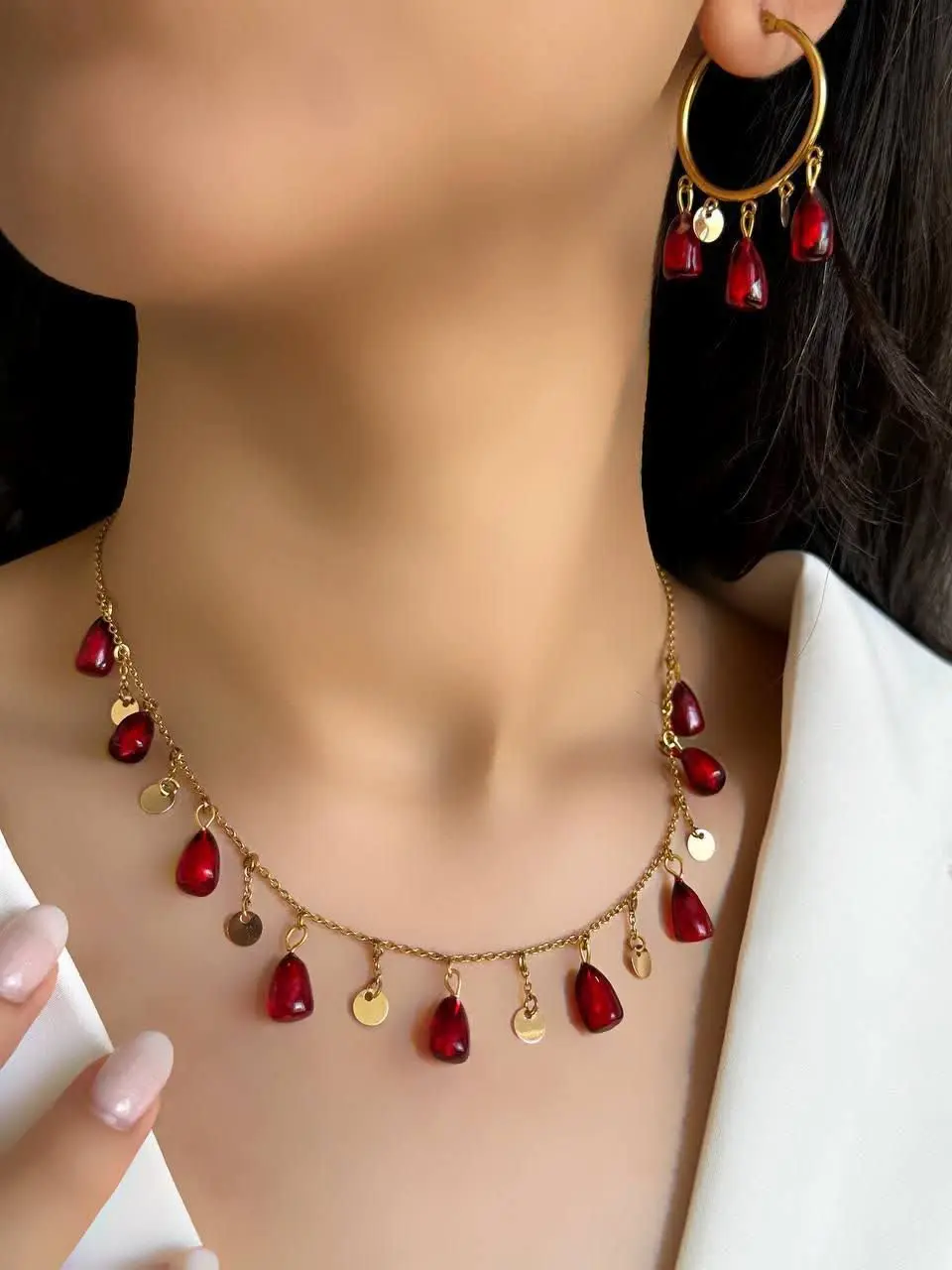 نیمست ریزشی اناری✨💥🍉