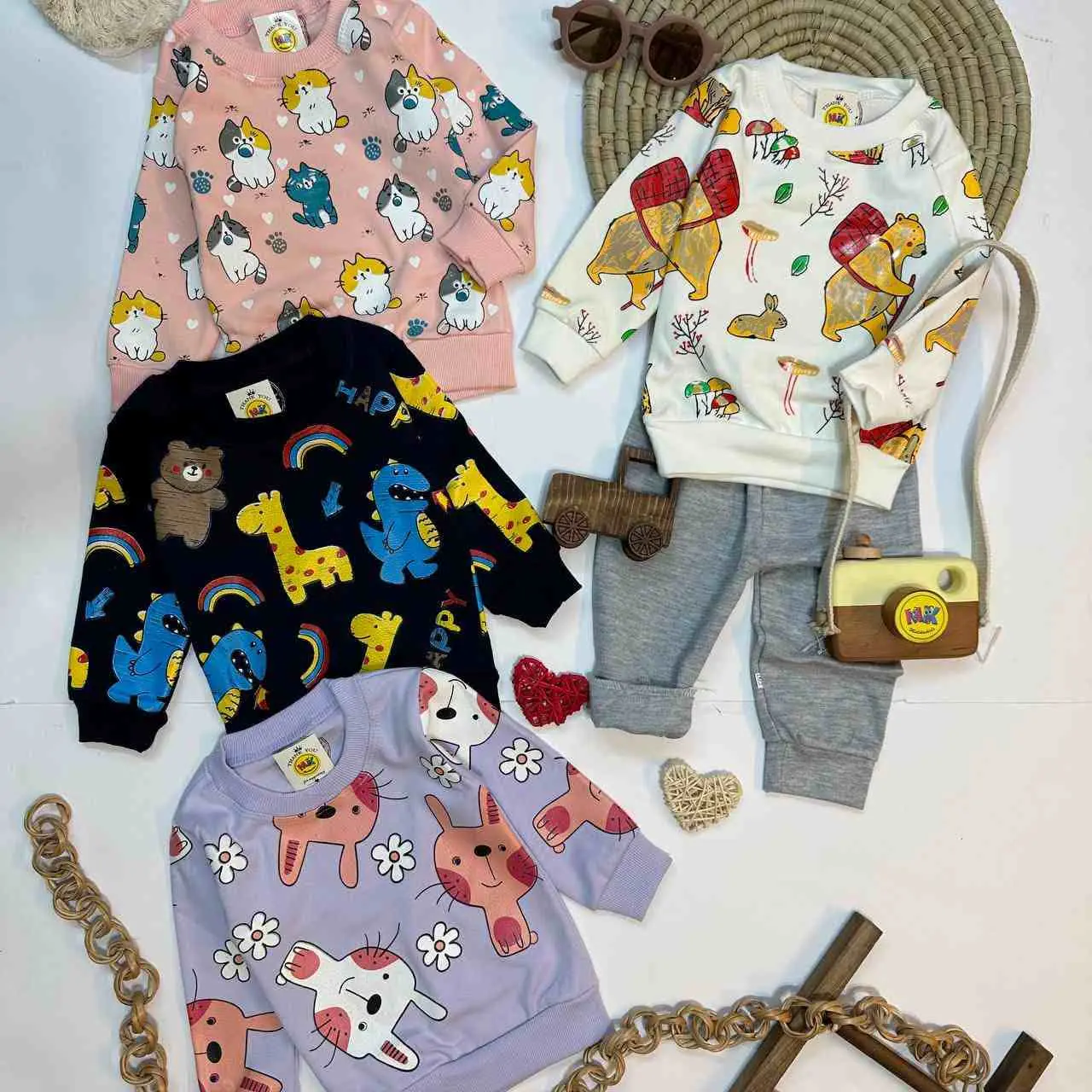 کد ۱۶۰۲ بلوز شلوار پنبه‌ای نوزادی و کودک 
