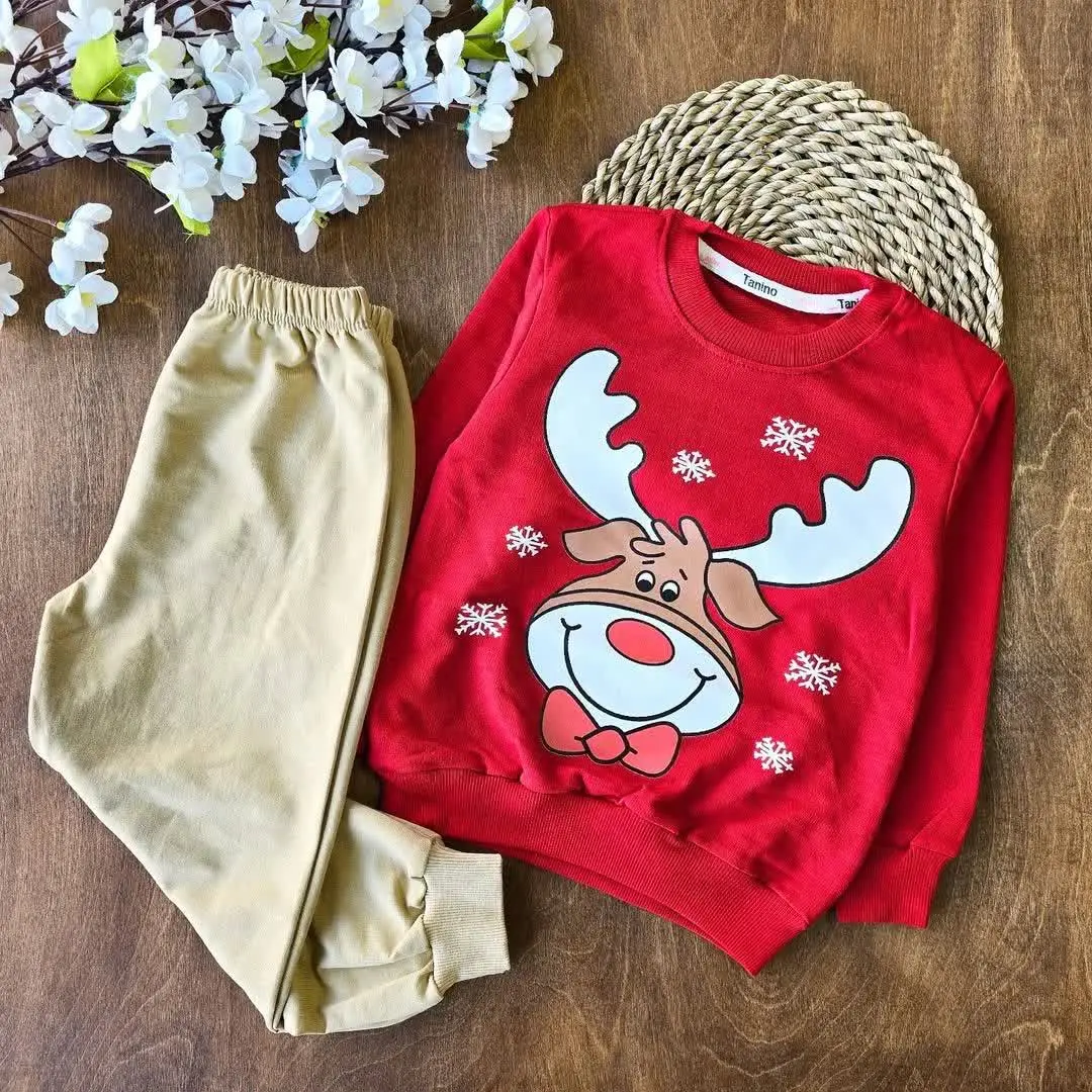 بلوز شلوار گوزن برفی 
