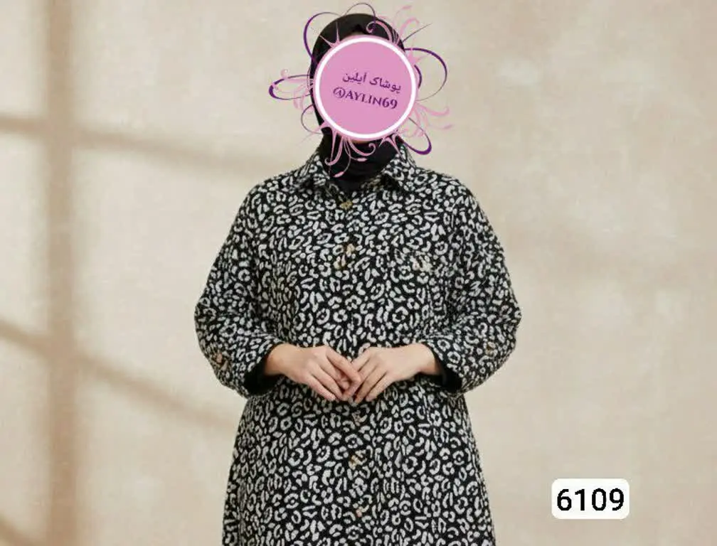 مانتو طرح دار ضخیم😍