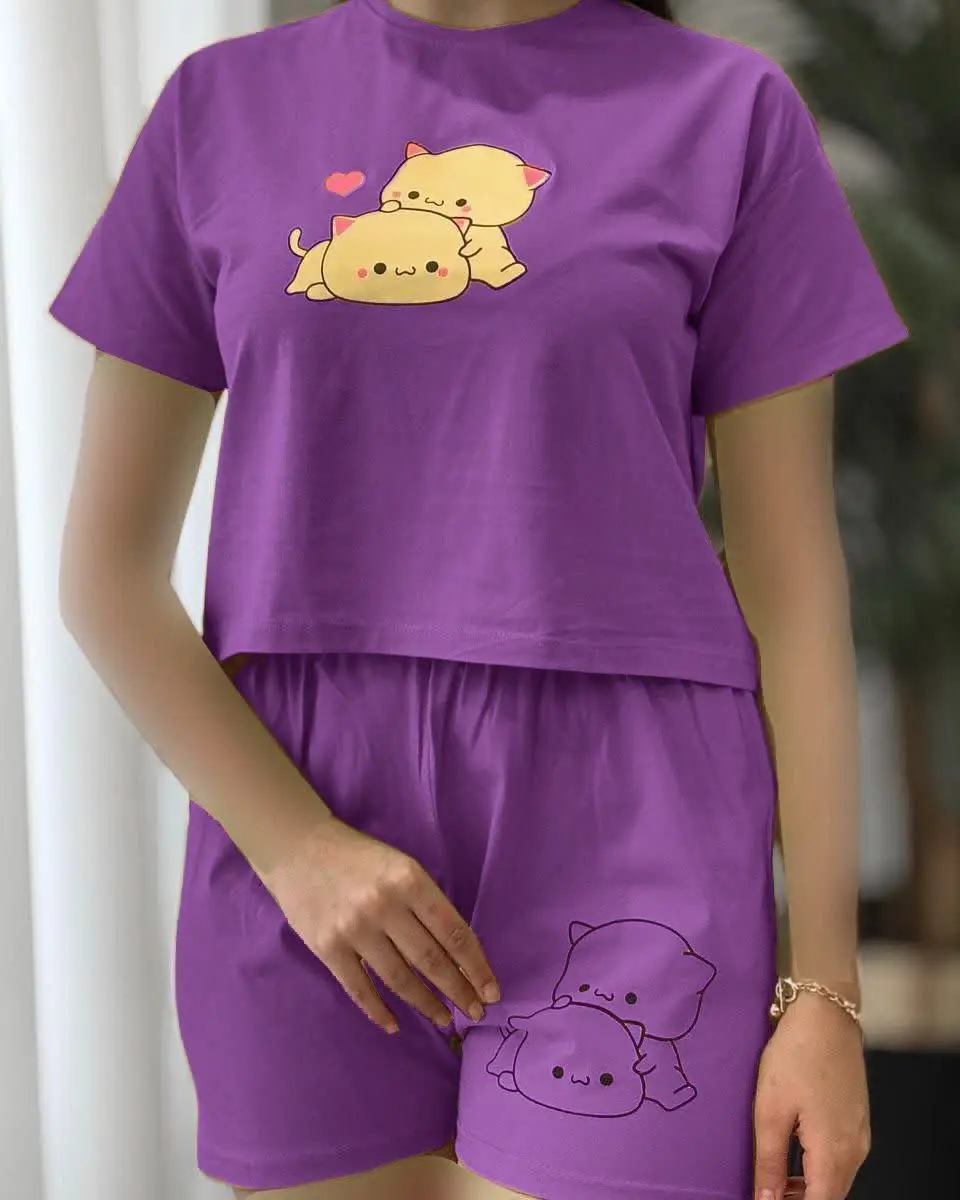 نام: ست #کراپ_شورتک گربه
