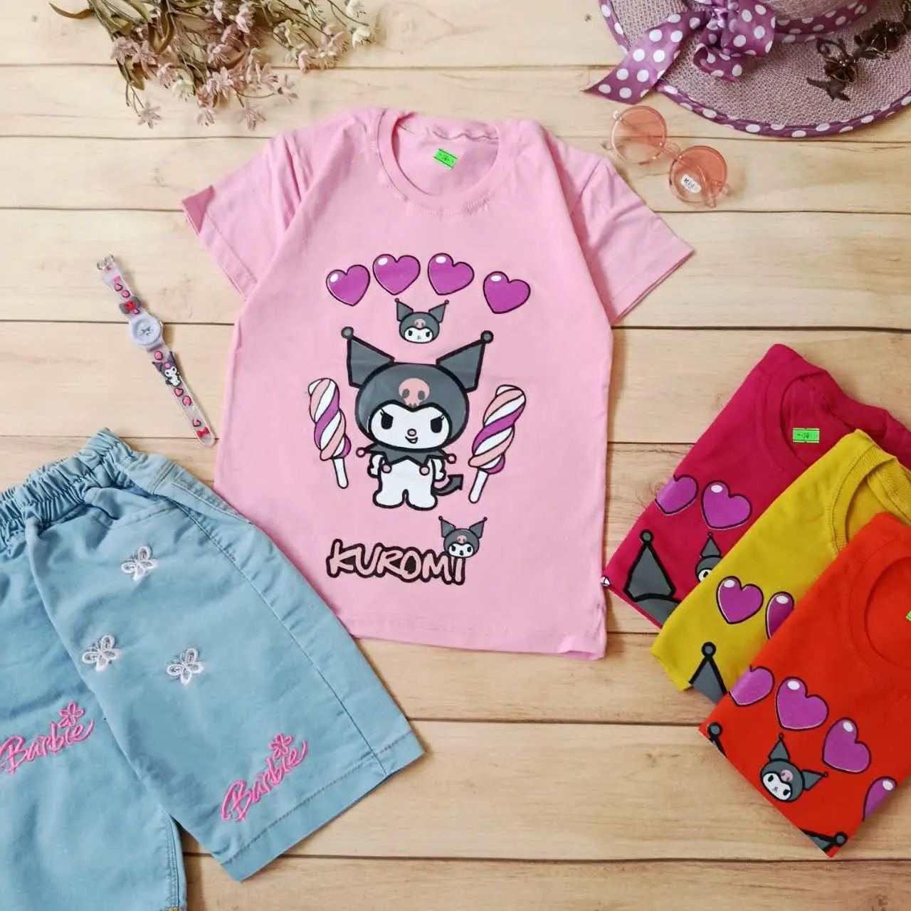 تیشرت_تک کرومی سه قلبی
