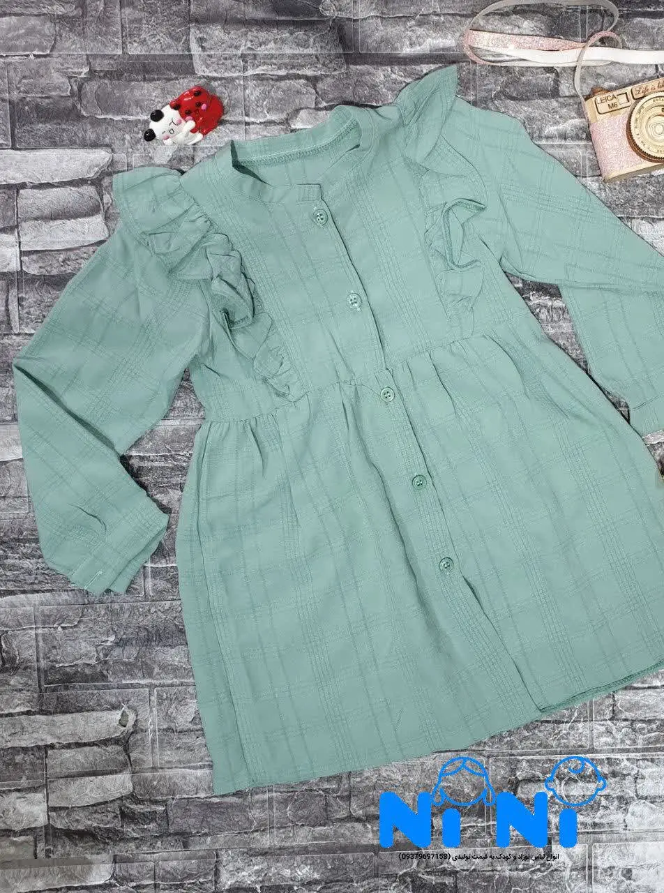 ✅ مانتو دخترانه پیله دار
