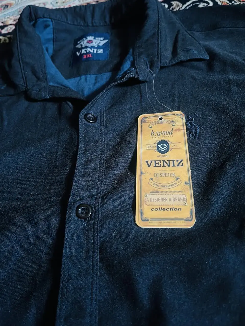 پیراهن مردانه کتان کش ترک