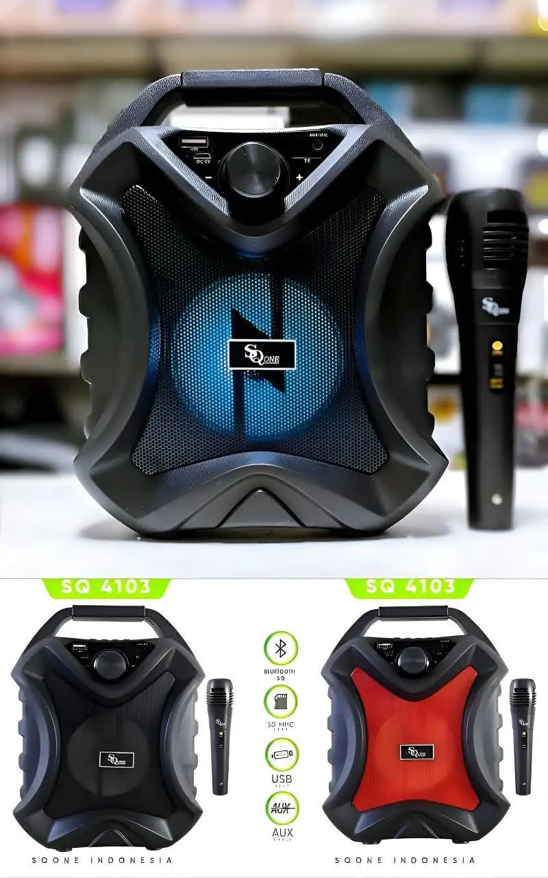 اسپیکر ۴ اینچ ولوم و میکروفن دار SQ۱
