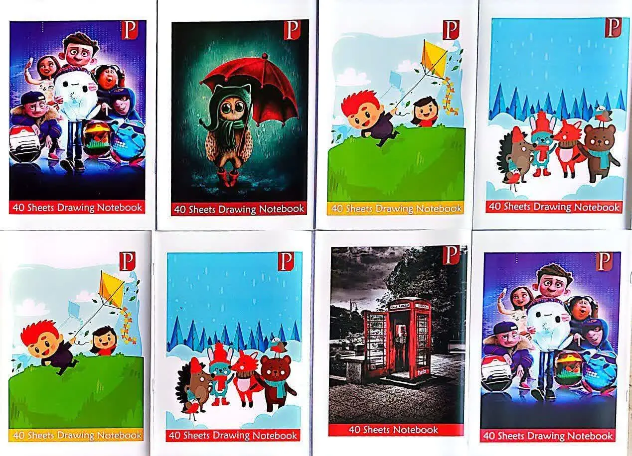 دفتر ۴۰ برگ نقاشی منگنه‌ای
