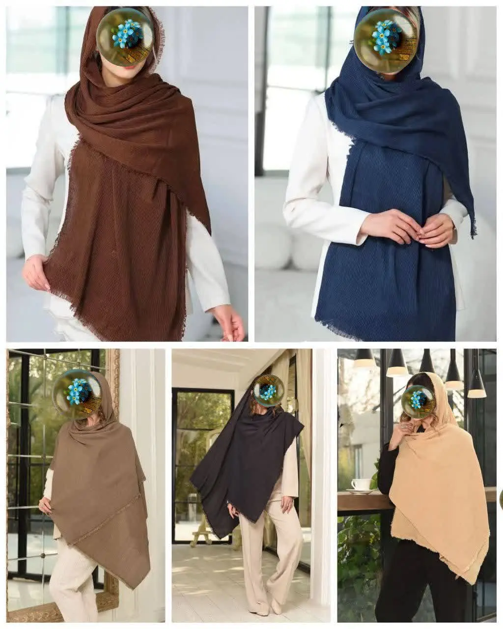 🐝شال پلیسه برشکا