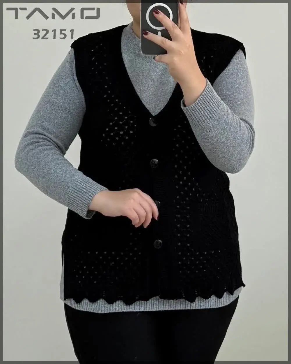 🔸 جلیقه بافت 
