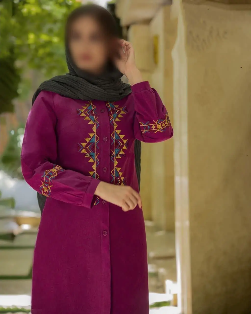 🔸مدل: مانتو ایلناز کاملا دکمه دار 
