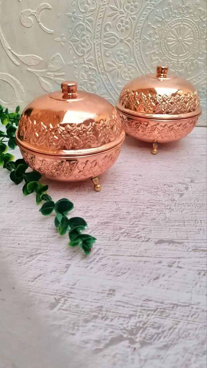 قندان مسی سه پایه