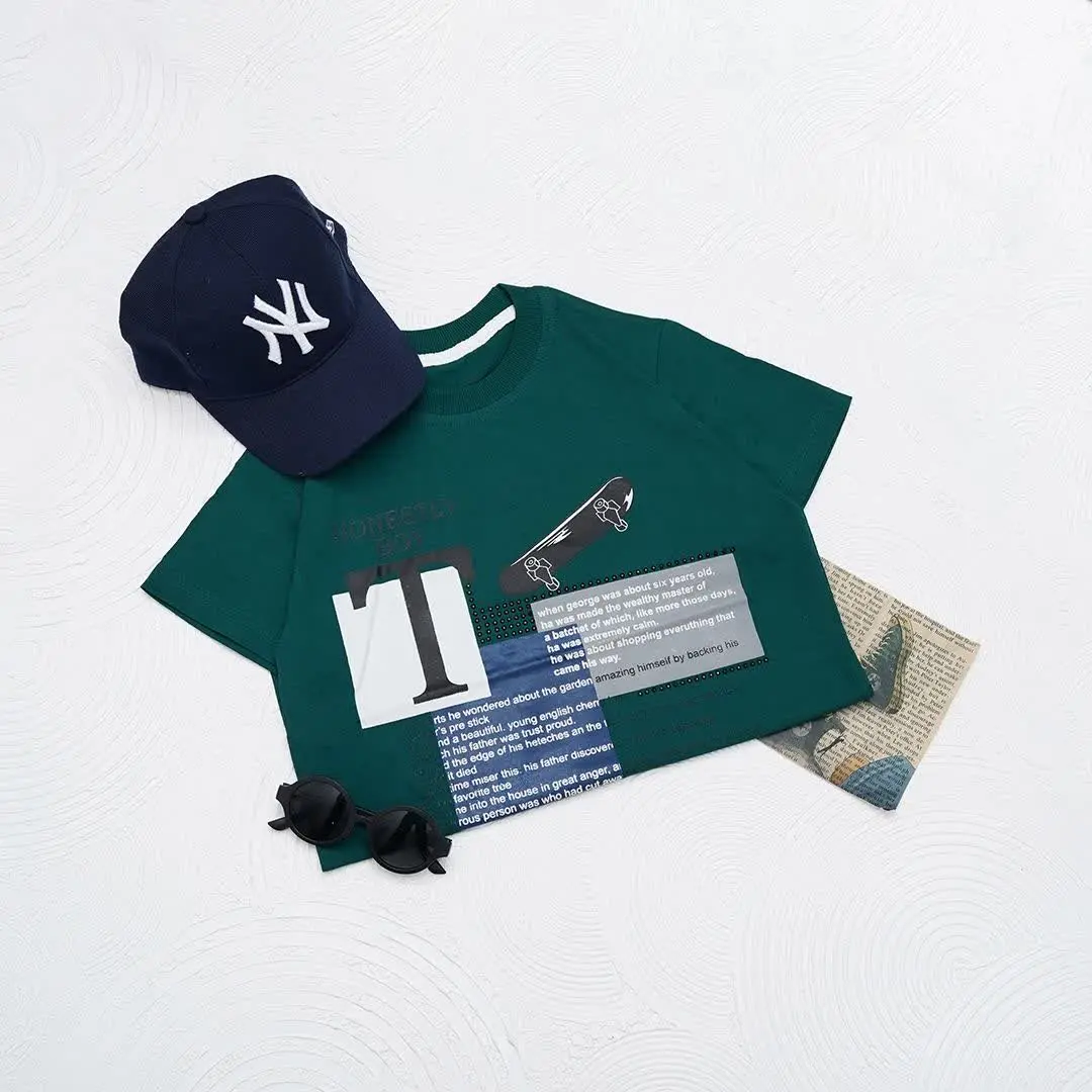 تیشرت نخ پنبه‌ای پسرانه کد ۶۰۱۵۴۳/۱
