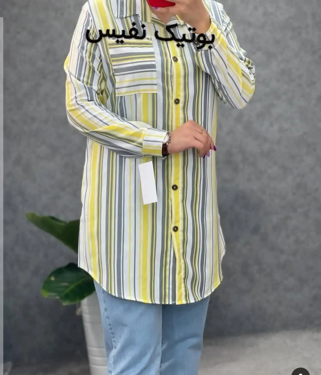 ✅✅🍃مانتو شومیزی‌راه راه
