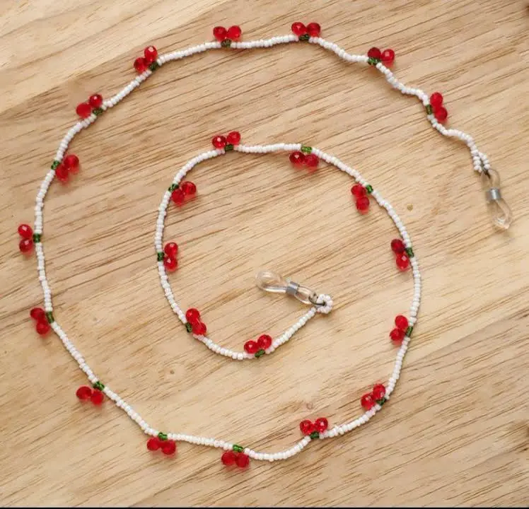 بندعینک آلبالویی منجوقی قیم...