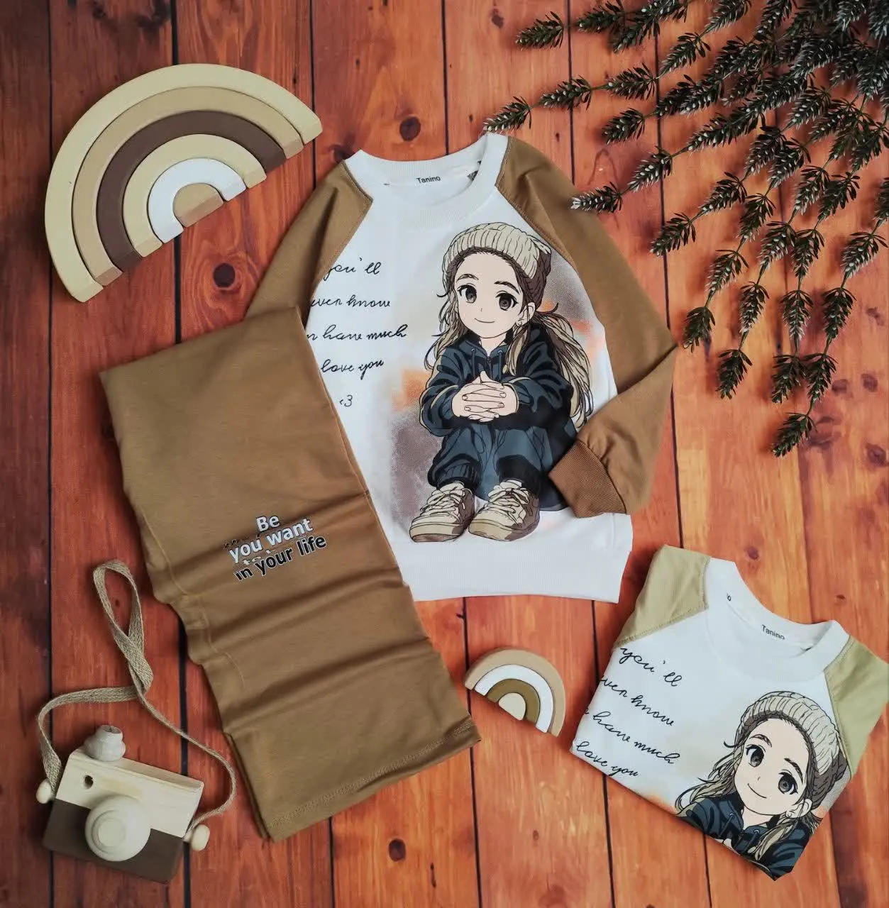 😍ست بلوز و شلوار دخترک نشست...