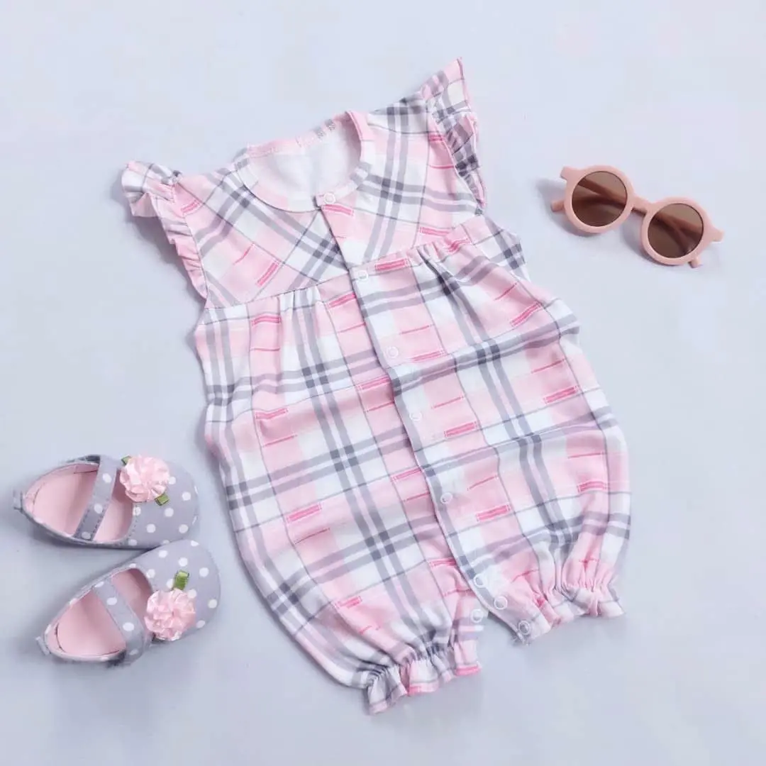 😻رامپر نوزادی دخترانه مدل صدف😻
