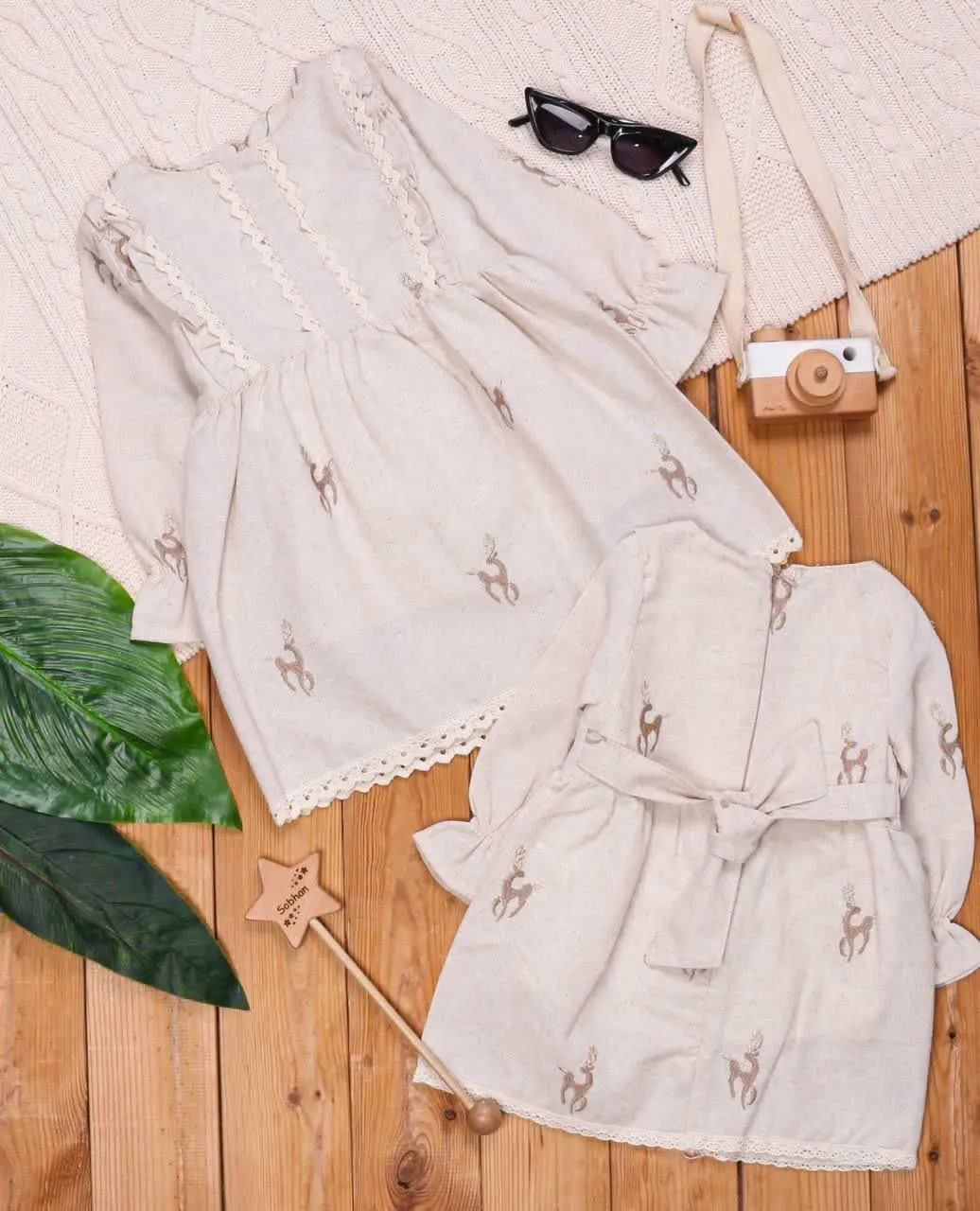 🎄سارافون دخترانه یقه دو راه...