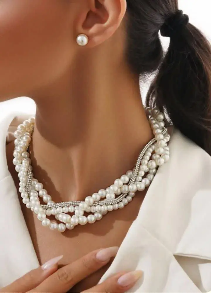 نیم ست مرواریدی زنانه