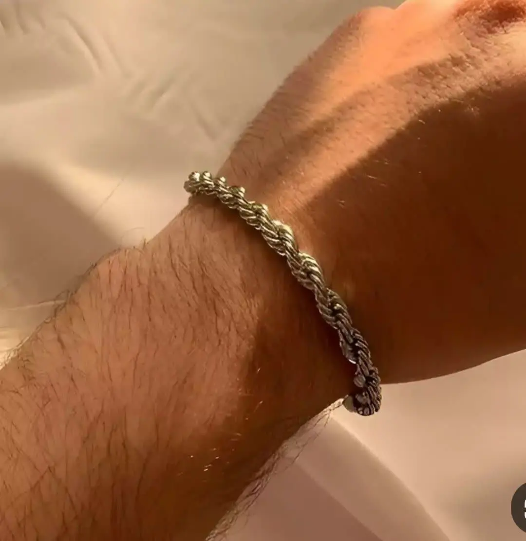 💍دستبند طنابی ۵ میل 🤗