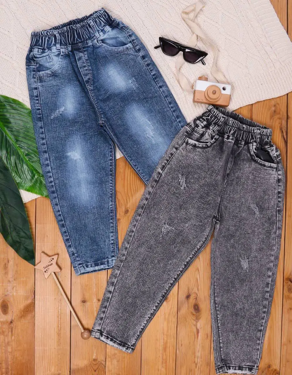 🎄شلوار لی مام فیت Boy Friend⭐️