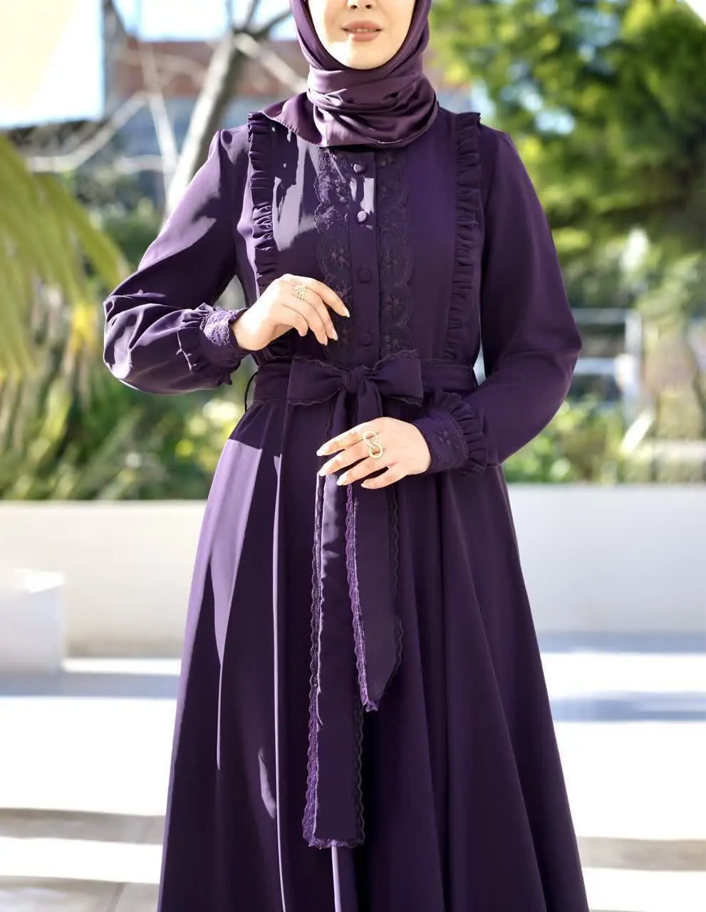 دل آرا زمردی و بنفش بادمجونی اونم با تور هم رنگ 🥹☺️
