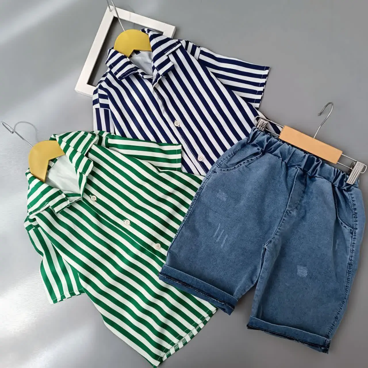 👚نام: ست پیراهن شلوارک میله‌ای 😍😍😍
