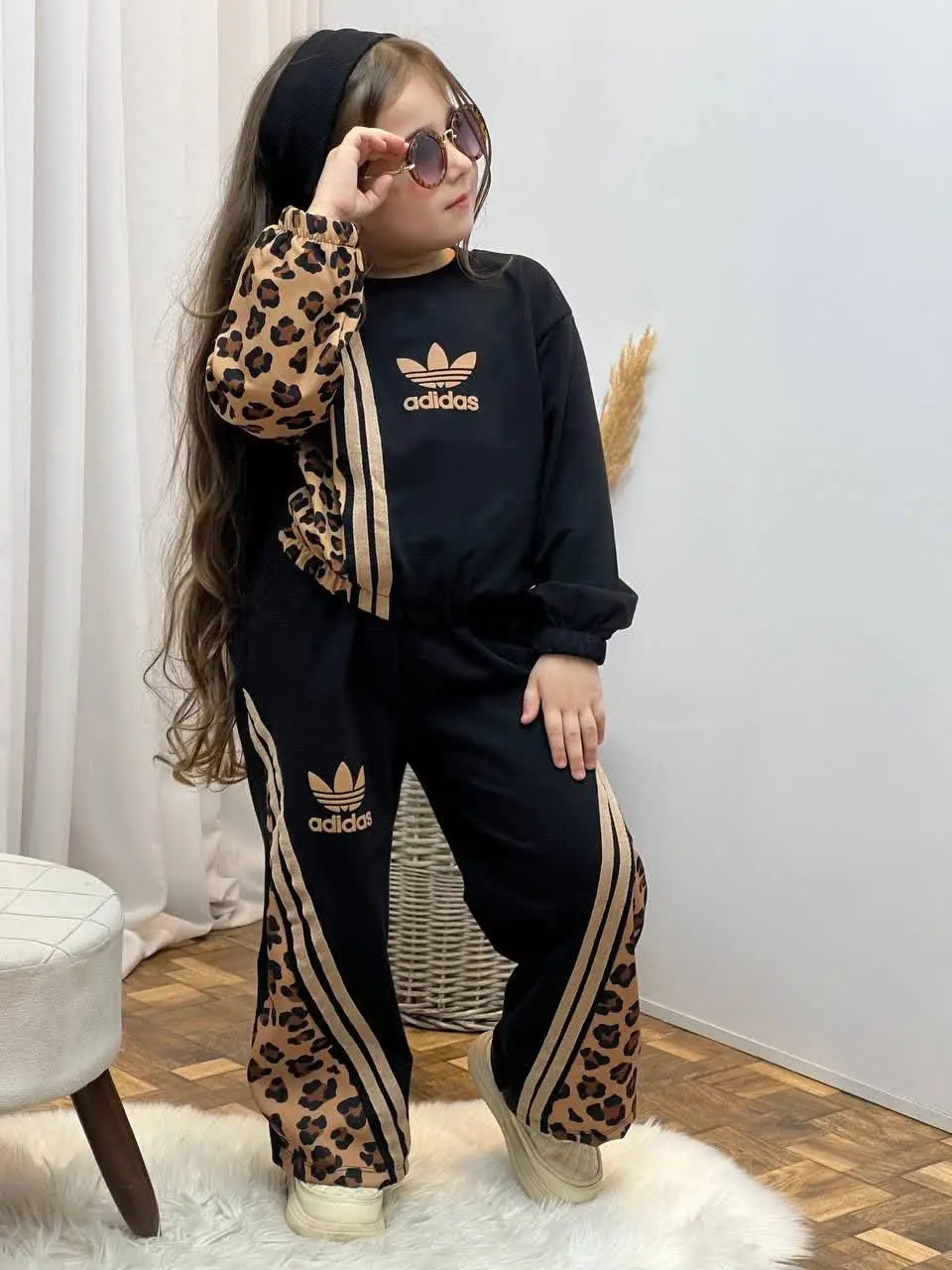 🤎 کراپ شلوار پلنگی