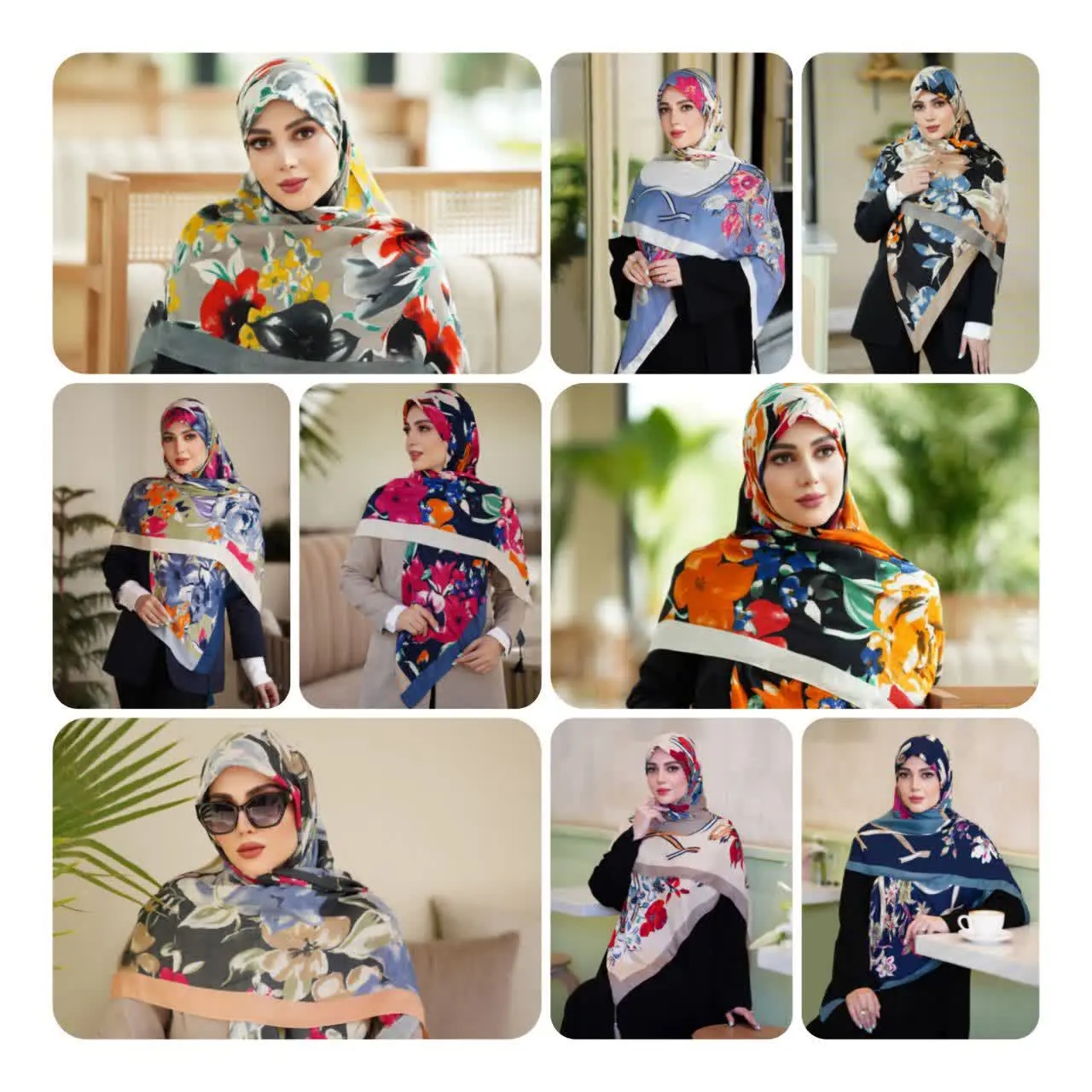 ♡ #روسری سی ای اسکارف منگوله 
