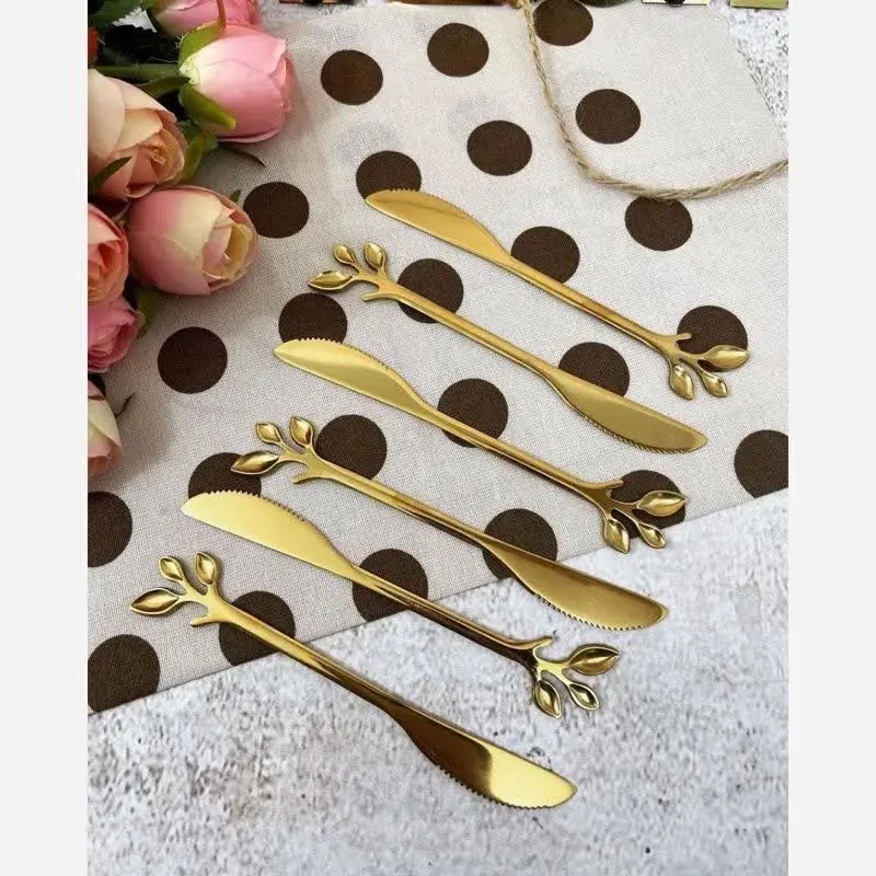 کارد کره و پنیر خوری طلایی