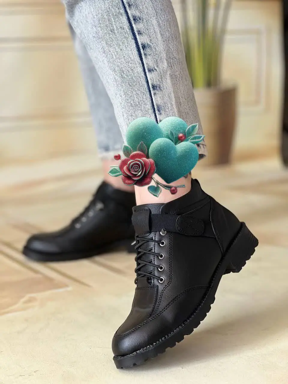 🔹 روی کفش کش کار شده → بدون...