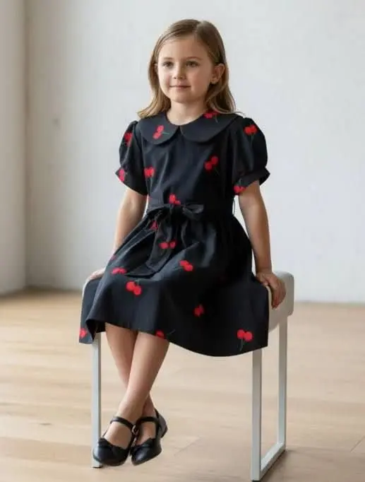 👚نام: پیراهن دخترانه گیلاس 🍒