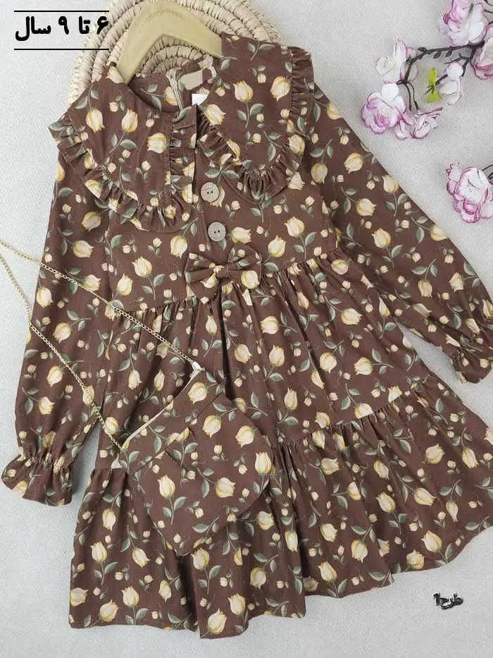 پیراهن دخترانه همراه با کیف...